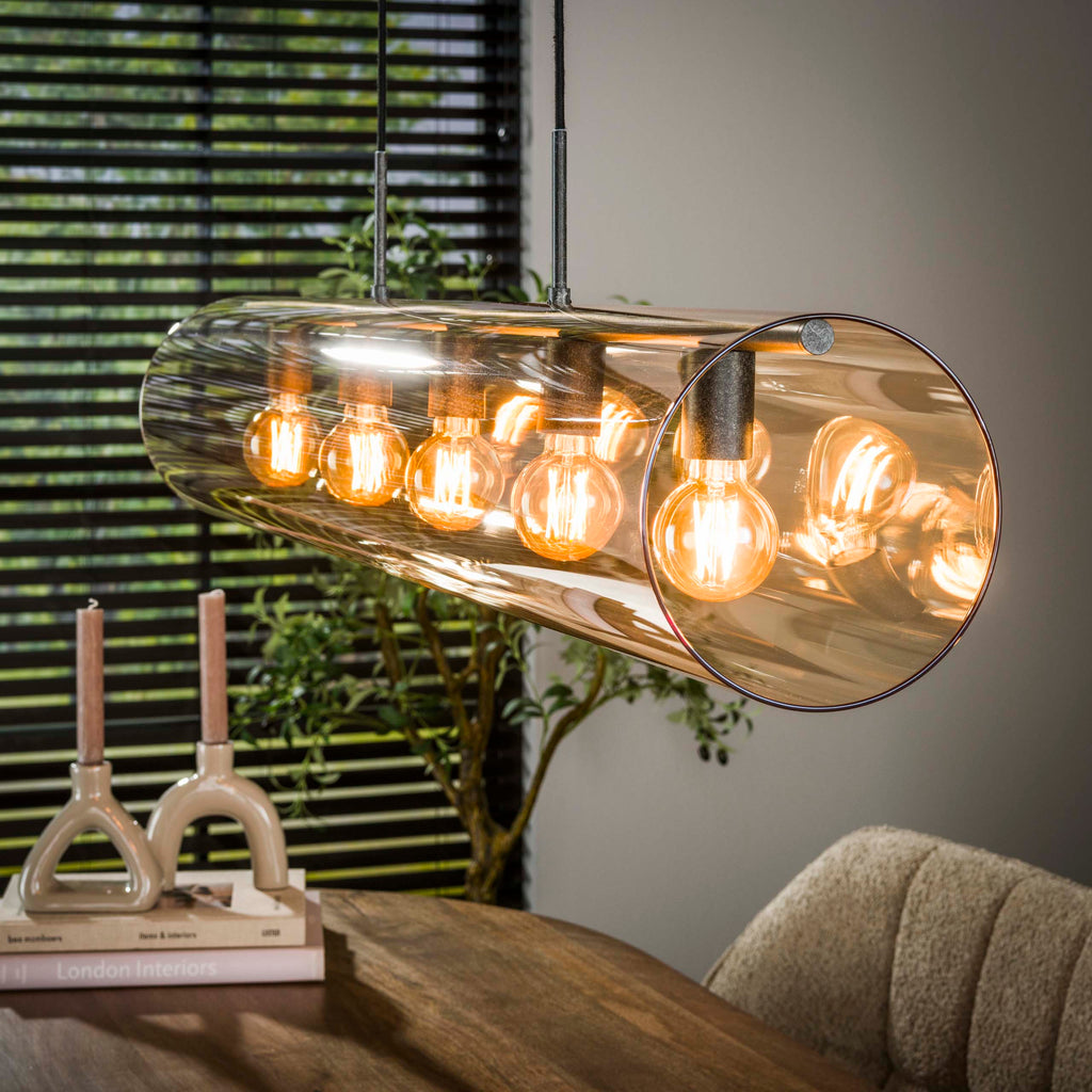Pendelleuchte Tube Glass 5-flammig