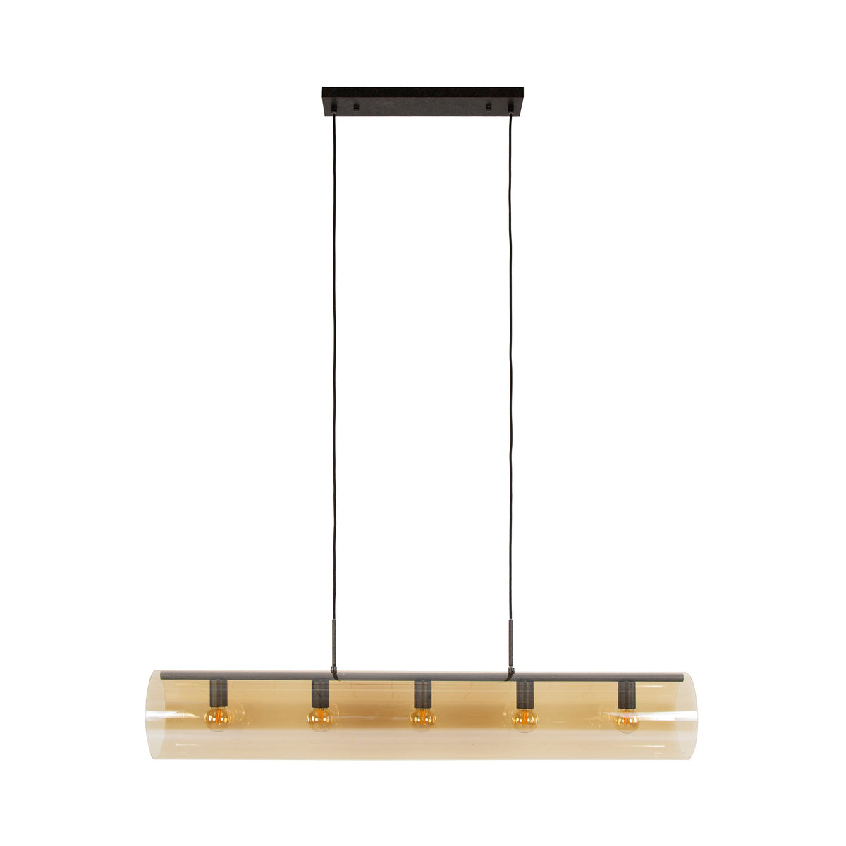 Pendelleuchte Tube Glass 5-Fassungen