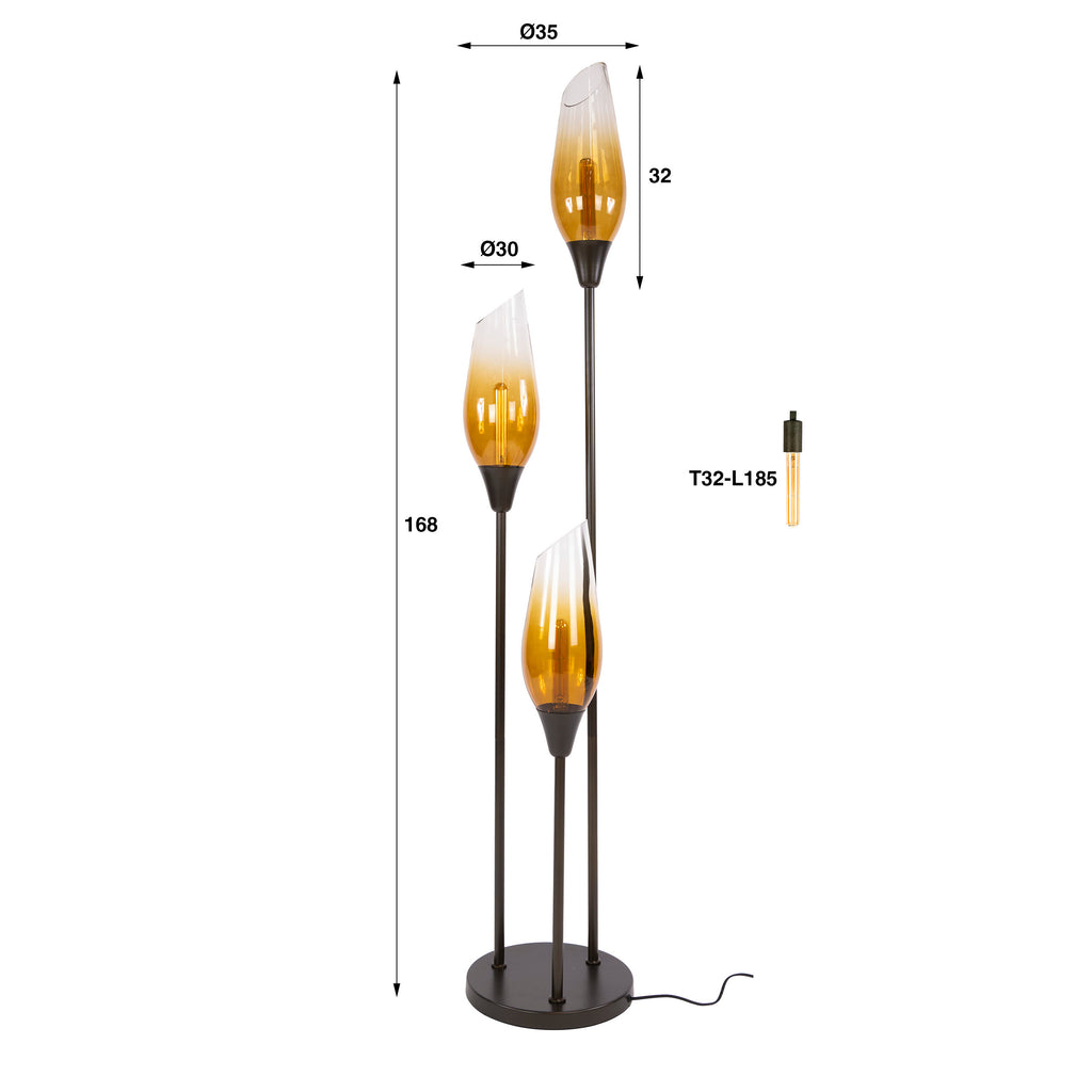 Stehleuchte Cocoon 3-flammig