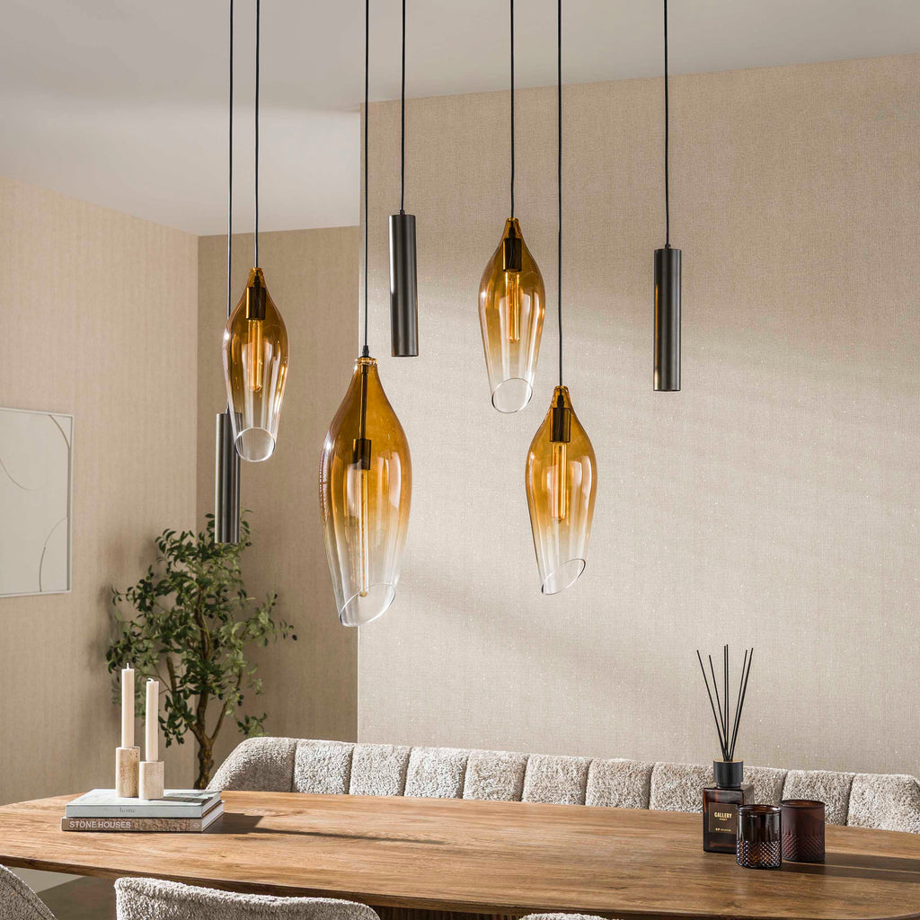 Pendelleuchte Cocoon pendel 4+3-Fassungen