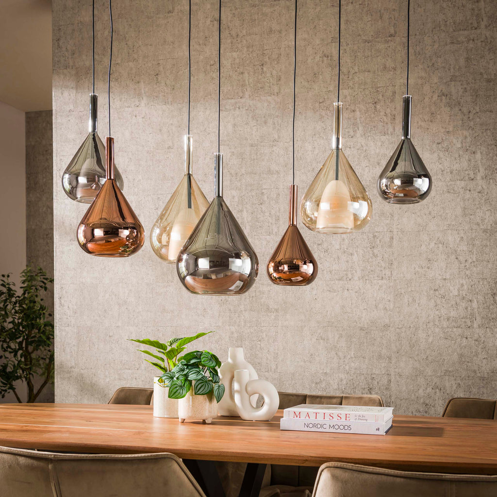 Pendant lamp Wings 4+3 sockets