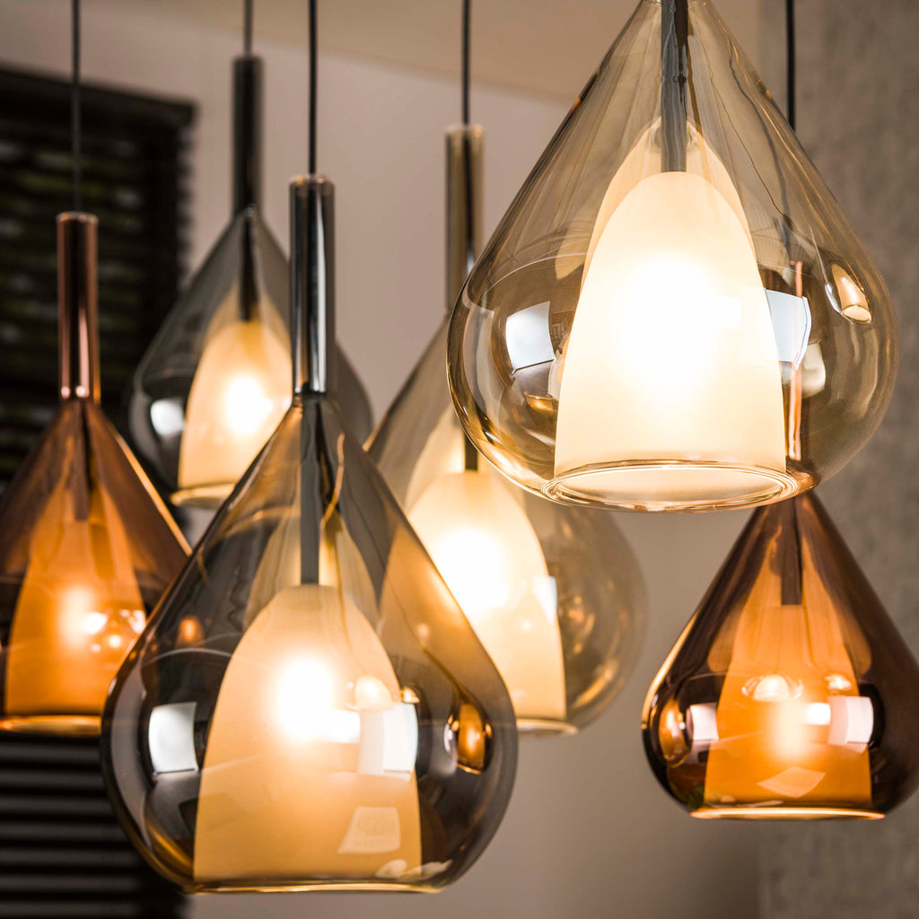 Pendant lamp Wings 4+3 sockets