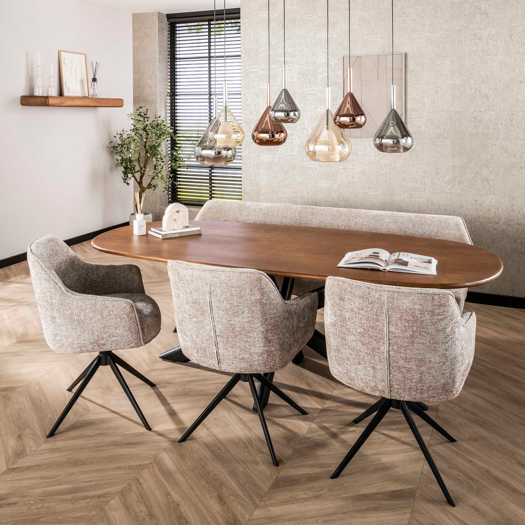 Pendant lamp Wings 4+3 sockets