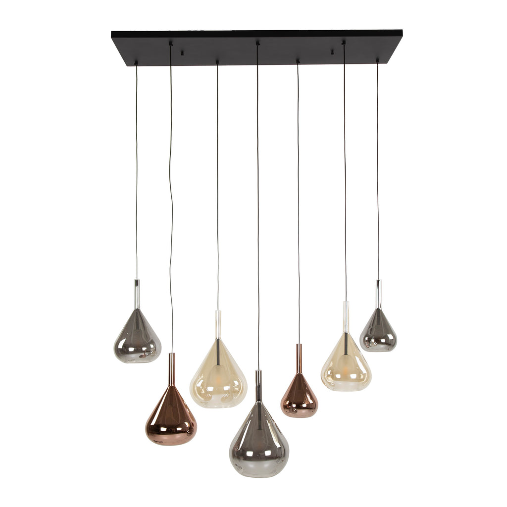 Pendant lamp Wings 4+3 sockets