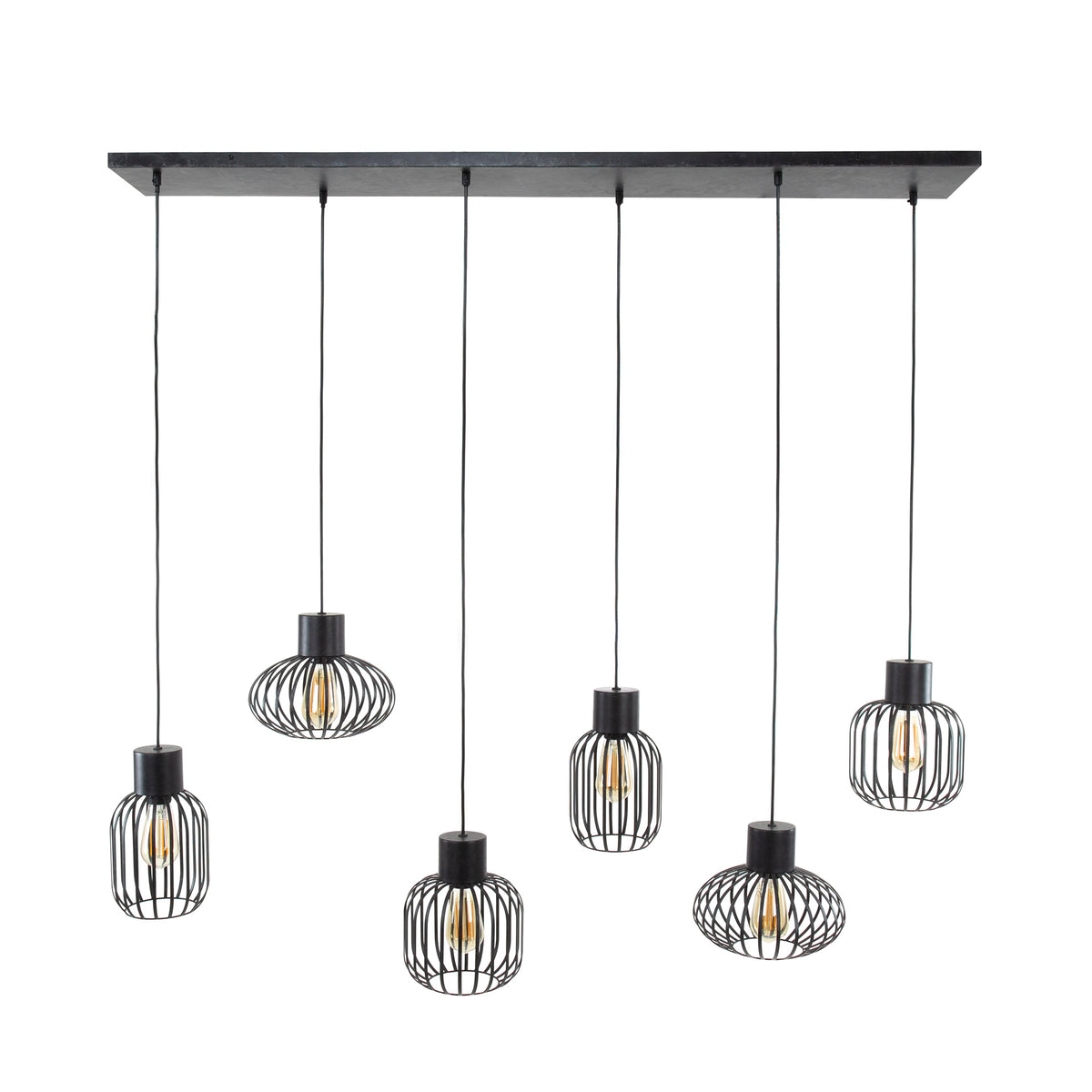 Pendelleuchte Mix Metal 3+3-Fassungen