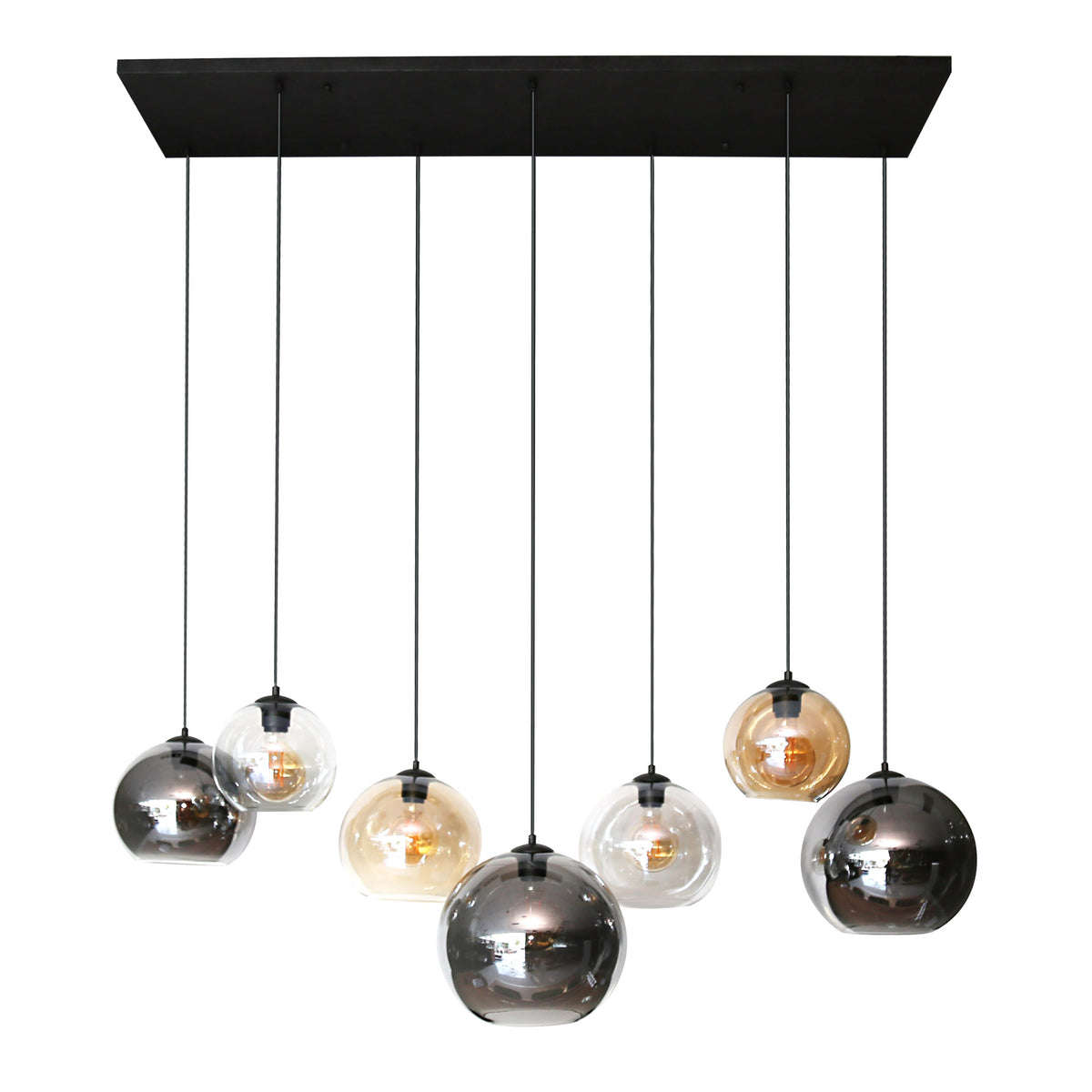 Pendelleuchte Multi Globe 4+3-Fassungen