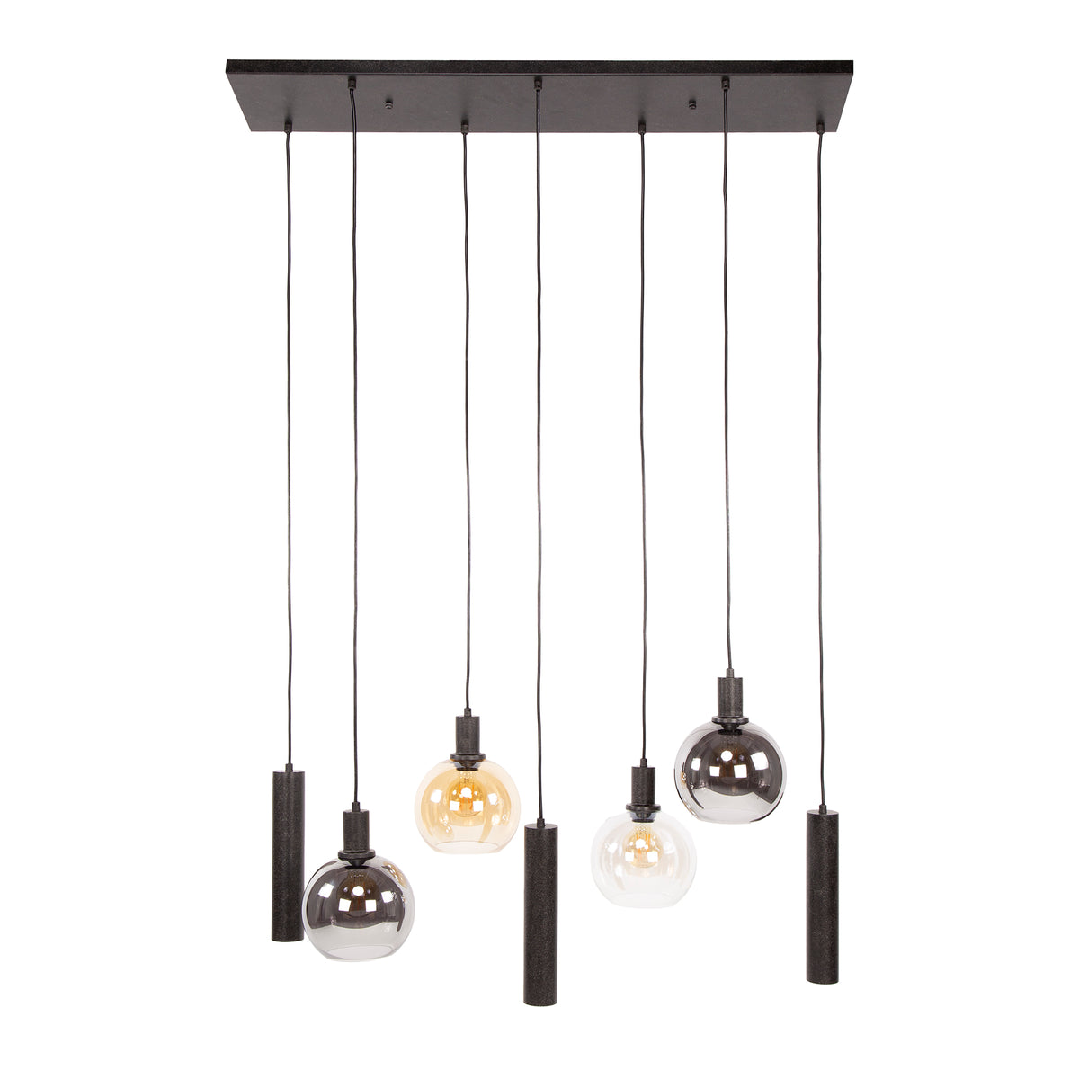 Pendant Lamp Sfera Tricolore 4+3 Sockets