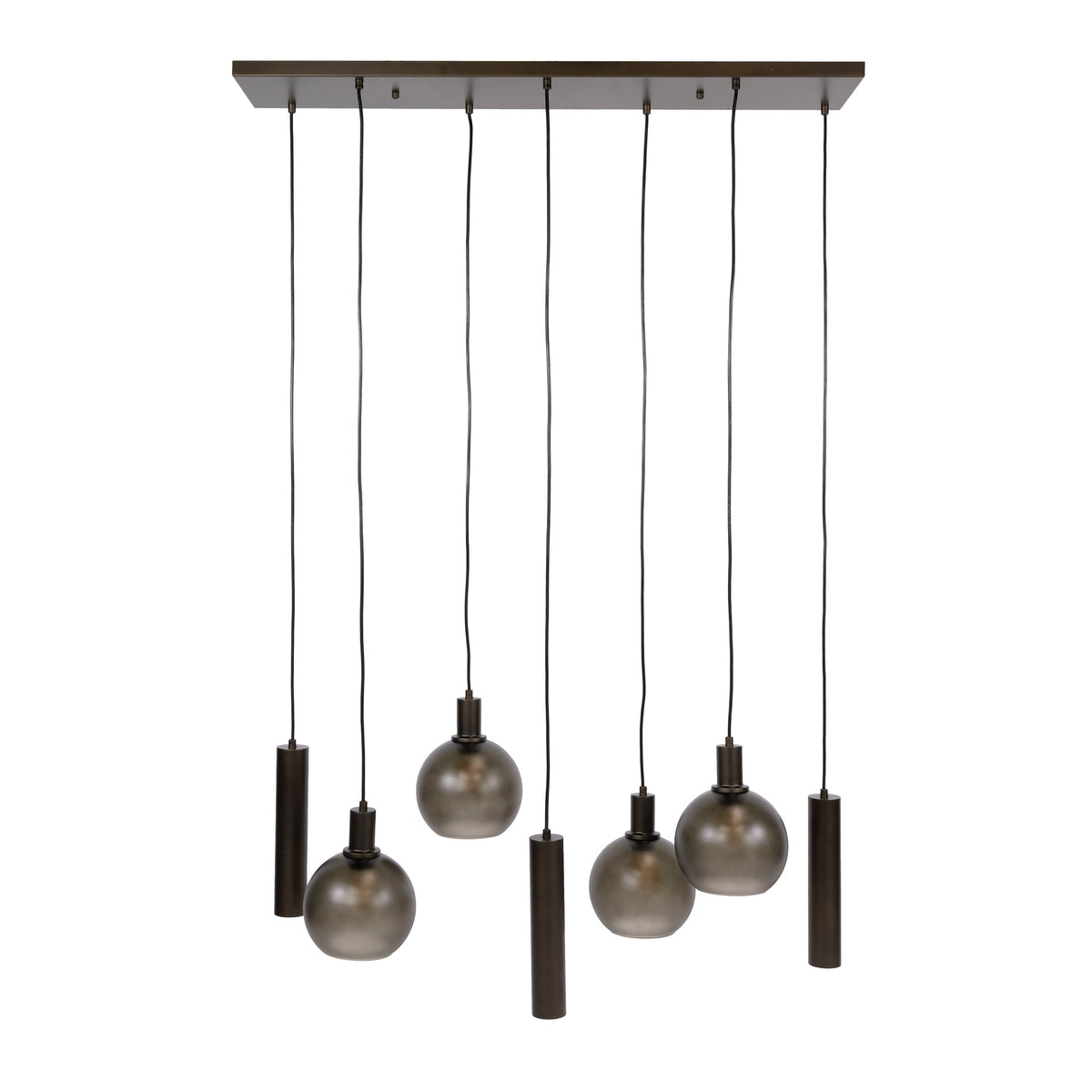 Pendant Lamp Sfera Tricolore 4+3 Sockets