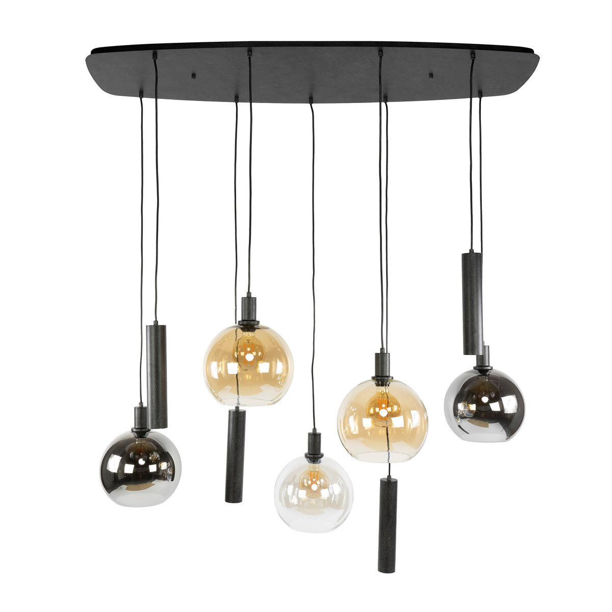 Pendelleuchte Sfera Tricolore 5+4-Fassungen