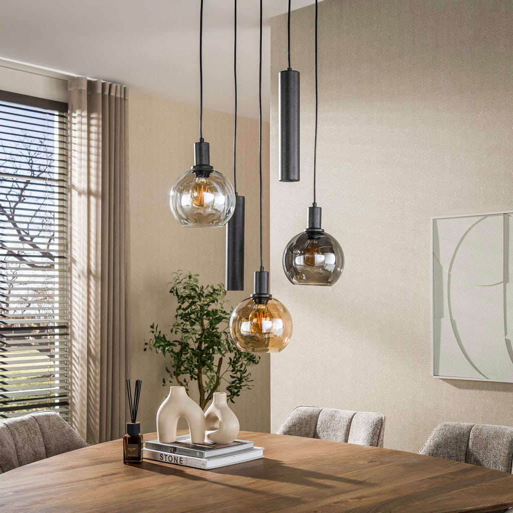 Pendelleuchte Sfera Tricolore gestuft 5-flammig