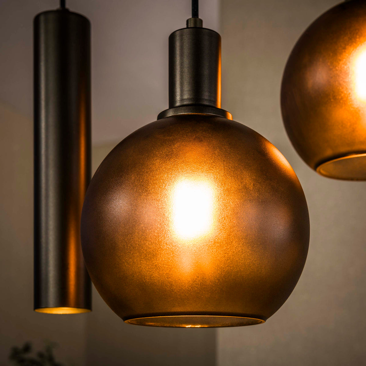 Pendelleuchte Sfera Tricolore gestuft 5-flammig