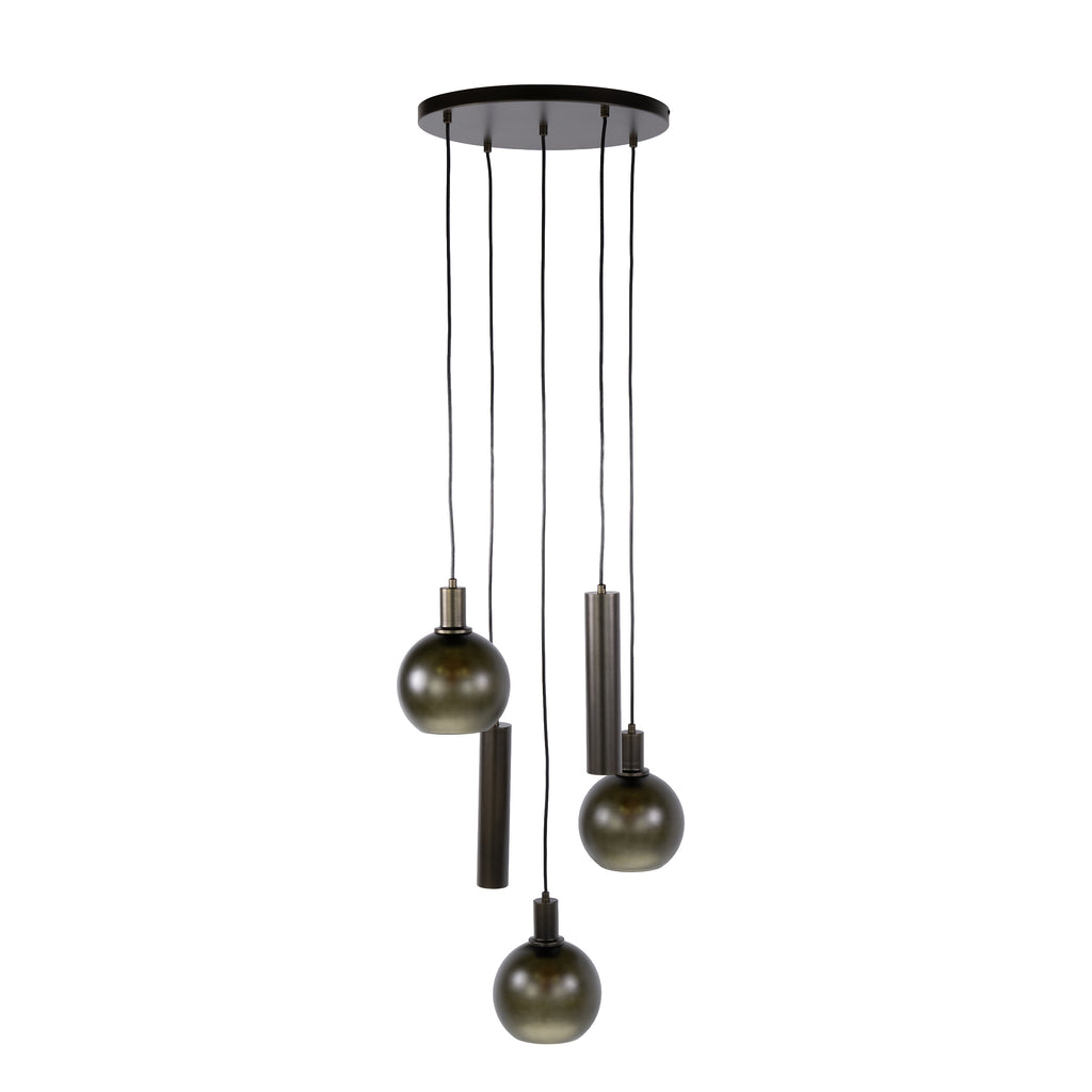 Pendelleuchte Sfera Tricolore gestuft 5-flammig