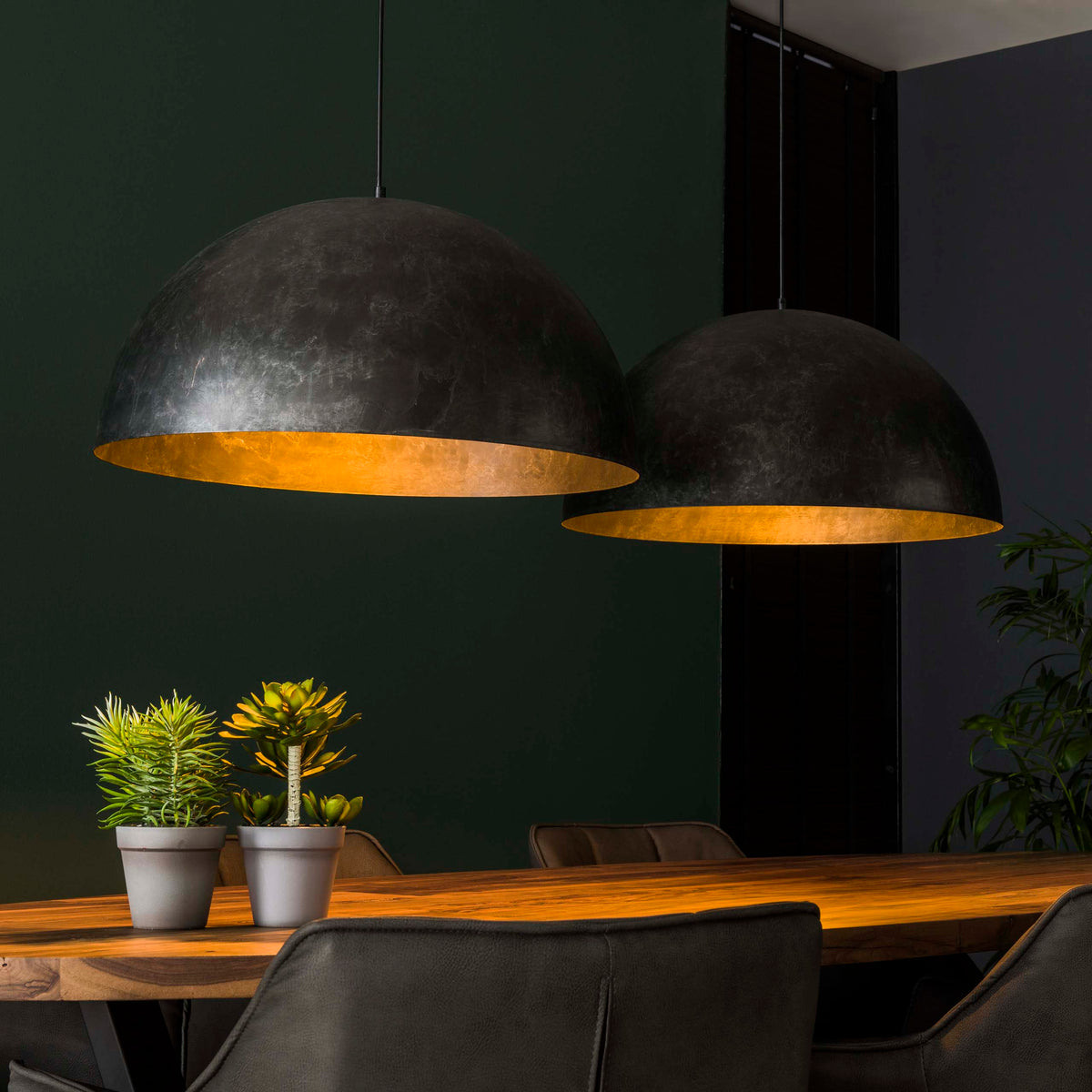Pendant lamp Dome 2 sockets Ø60cm