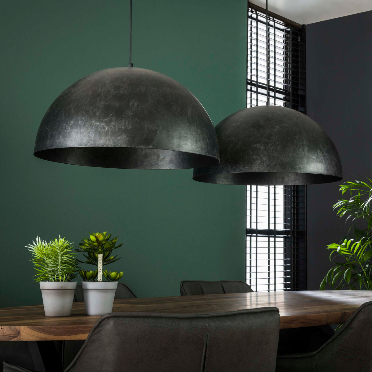 Pendant lamp Dome 2 sockets Ø60cm