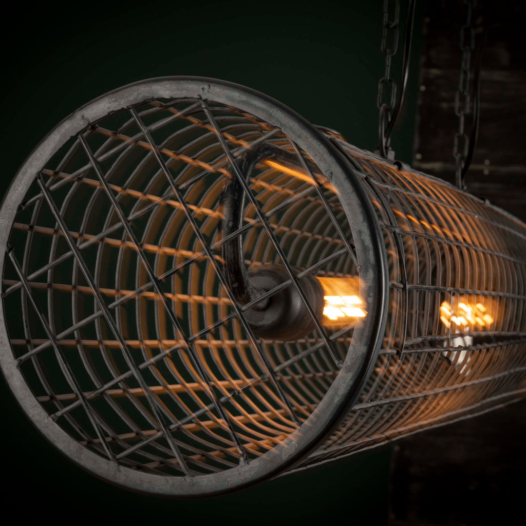 Pendelleuchte Cylinder Wire 2-Fassungen