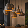 Pendant lamp Punch 4+3 sockets