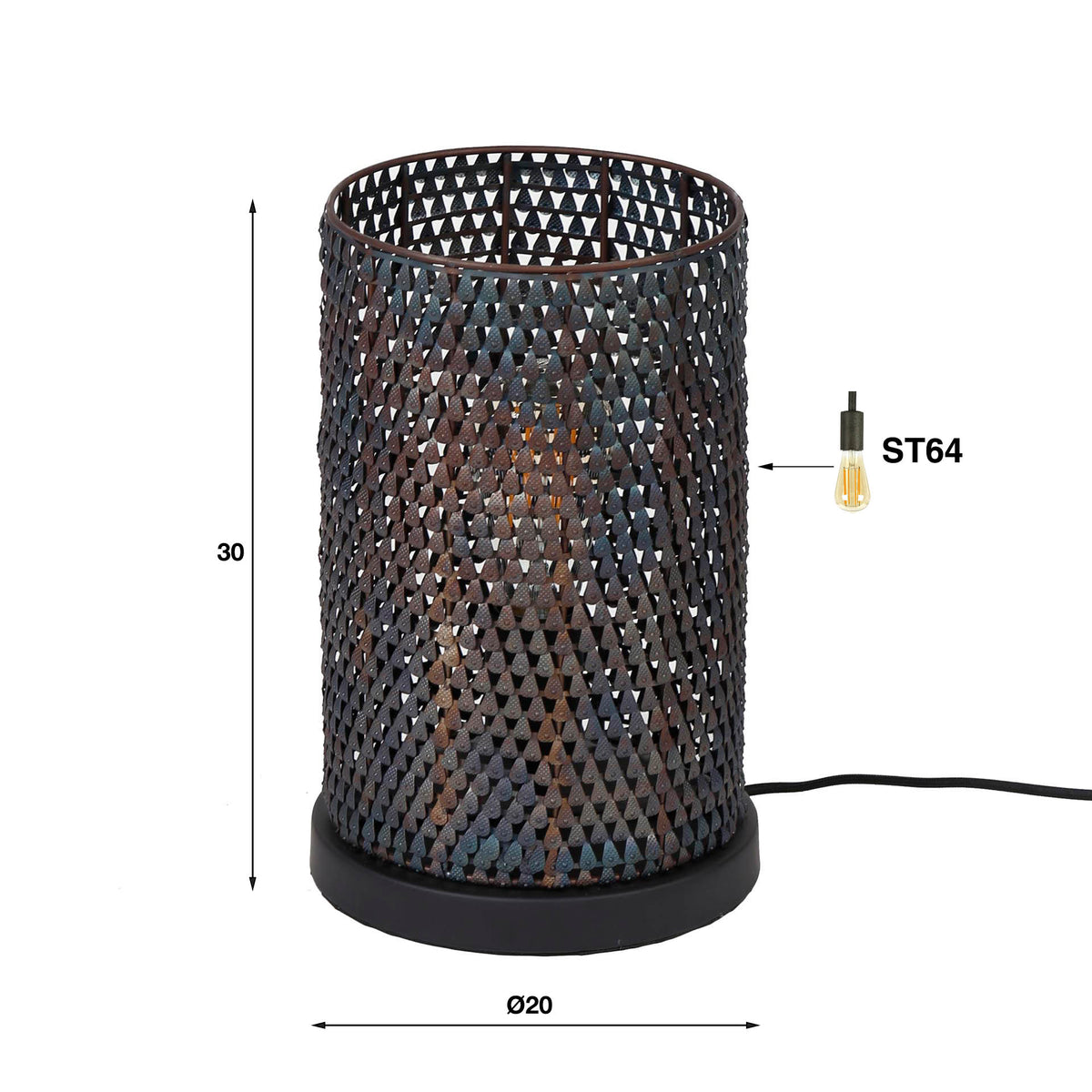 Tischleuchte Armor Tube 1-flammig