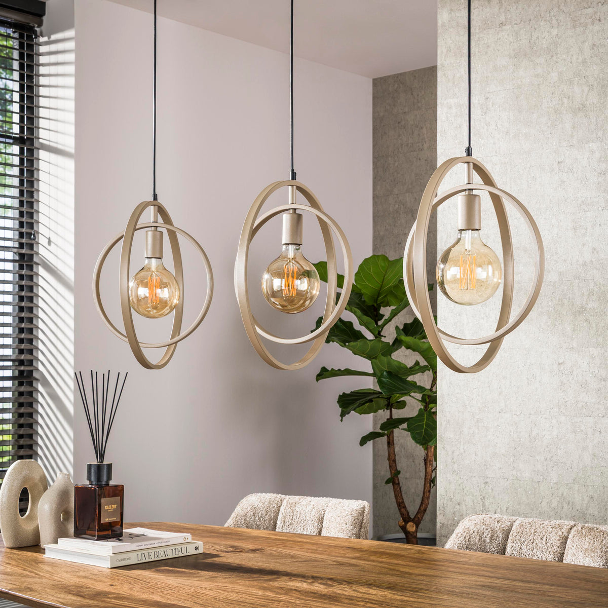 Pendant lamp Turn Around 3-socket