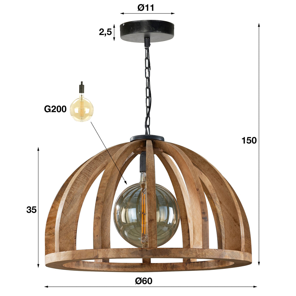 Pendelleuchte Orba 1-Fassung Ø60cm