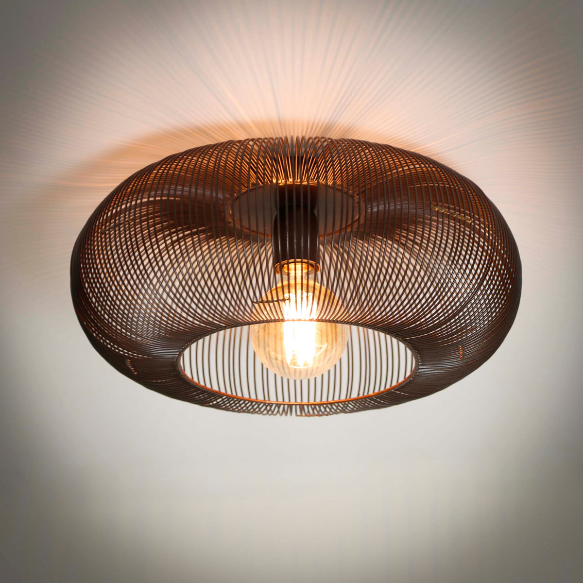 Ceiling lamp Copper Twist 1-socket