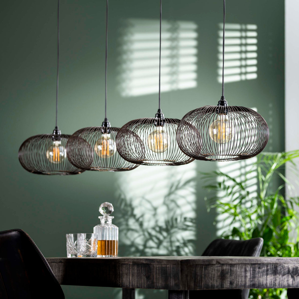 Pendelleuchte Copper Twist 4-flammig