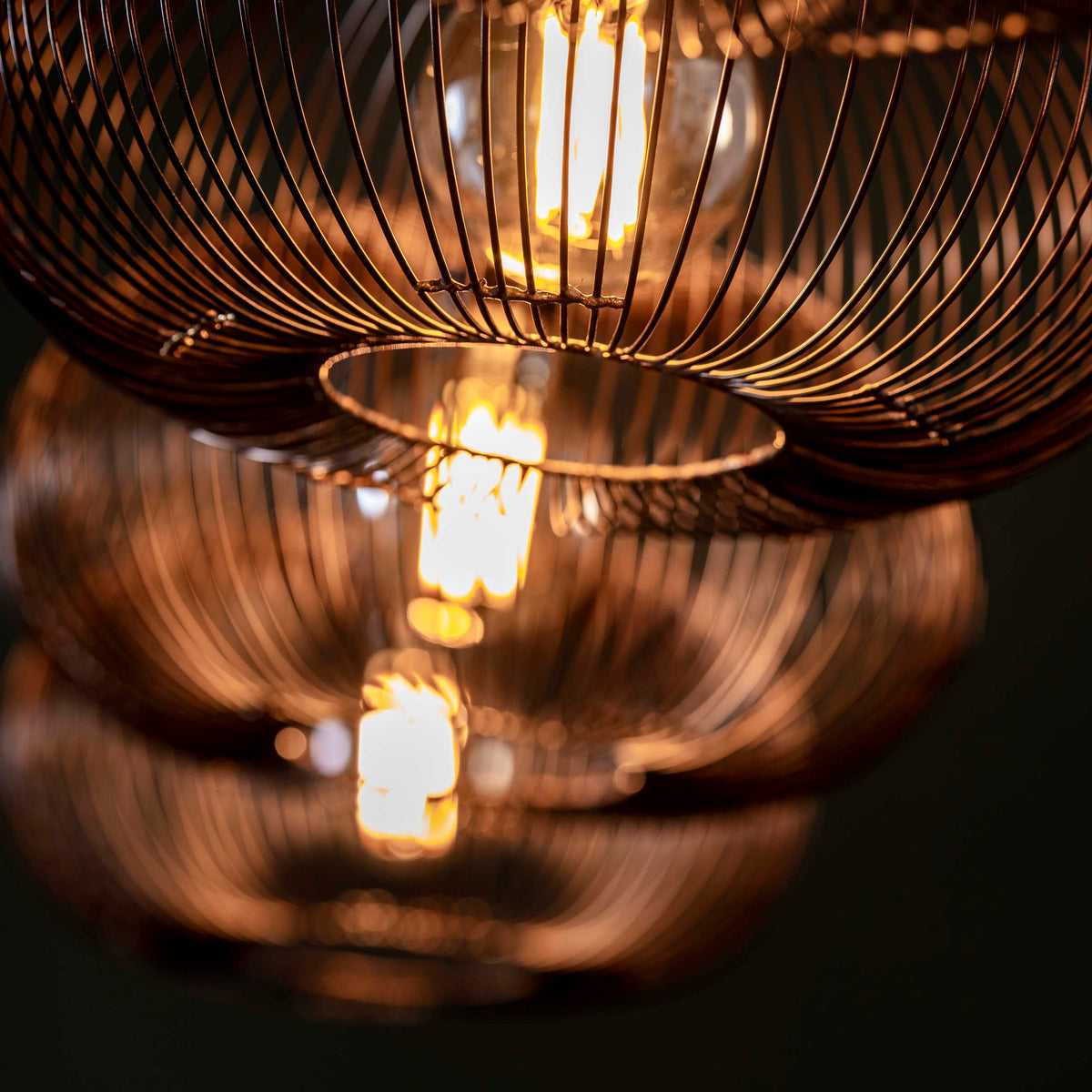 Pendelleuchte Copper Twist 4-flammig