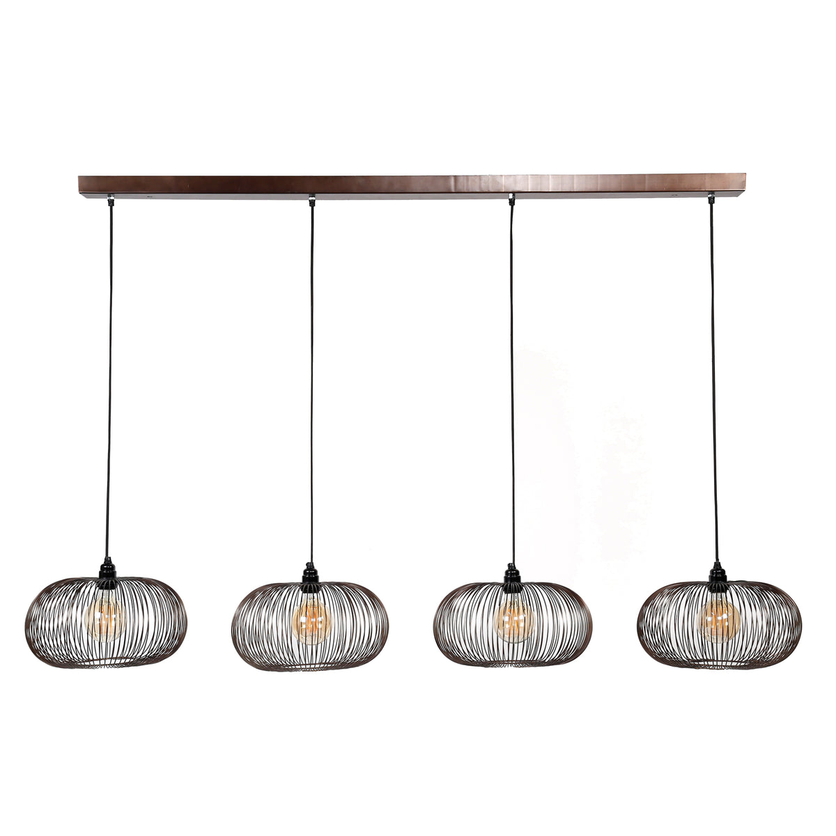 Pendelleuchte Copper Twist 4-Fassungen